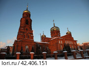 Россия. Саранск. Церковь Николая Чудотворца в зимний день (2018 год). Стоковое фото, фотограф Ерохин Дмитрий Викторович / Фотобанк Лори