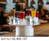Different bitters and liqueurs. Стоковое фото, фотограф Ольга Сергеева / Фотобанк Лори