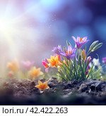 Spring flower. Стоковое AI-изображение, AI-художник Волошина Мария Ивановна / Фотобанк Лори