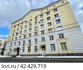 1-й Коптельский переулок, дом 20, Москва. Дом 2007 года постройки. Стоковое фото, фотограф Овчинникова Ирина / Фотобанк Лори