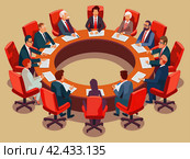 Corporate Board Meeting. Стоковое AI-изображение, AI-художник Кирилл Черезов / Фотобанк Лори