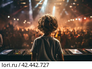 Nimble. Dj child dancing people club. Generate Ai. Стоковое AI-изображение, AI-художник Иван Рябоконь / Фотобанк Лори