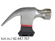 Молоток на белом фоне. Hammer on a white background. Стоковое фото, фотограф Татьяна Д / Фотобанк Лори