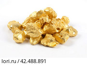 Pile of small gold nuggets. Generate ai. Стоковое AI-изображение, AI-художник Иван Рябоконь / Фотобанк Лори