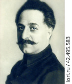 Орджоникидзе Георгий Константинович (1886-1937), член Политбюро ЦК ВКП(б), председатель ВСНХ СССР, нарком тяжелой промышленности. Середина 1930-х годов. Редакционное фото, фотограф Сергей Елизарьев / Фотобанк Лори