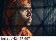 Prisoner cage prison. Generate Ai. Стоковое AI-изображение, AI-художник Иван Рябоконь / Фотобанк Лори