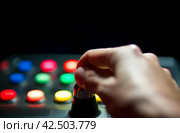 Hand pushes the button. Generate ai. Стоковое AI-изображение, AI-художник Иван Рябоконь / Фотобанк Лори