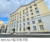 1-й Коптельский переулок, дом 20, Москва. Дом 2007 года постройки. Стоковое фото, фотограф Овчинникова Ирина / Фотобанк Лори