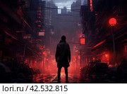 Innovative Asian man cyberpank. Generate Ai. Стоковое AI-изображение, AI-художник Иван Рябоконь / Фотобанк Лори