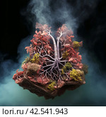 Lungs after smoking. Generate Ai. Стоковое AI-изображение, AI-художник Иван Рябоконь / Фотобанк Лори