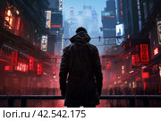 Stylish Asian man cyberpank. Generate Ai. Стоковое AI-изображение, AI-художник Иван Рябоконь / Фотобанк Лори