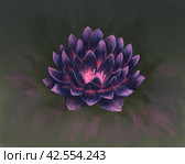 Лотос. Стоковая иллюстрация, иллюстратор Anastasiya Emelyanova / Фотобанк Лори