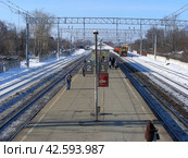 Станция Электроугли, Горьковское направление. Ногинский район. Московская область (2012 год). Редакционное фото, фотограф lana1501 / Фотобанк Лори