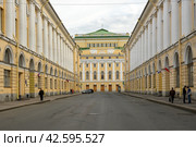 Улица Зодчего Росси в Санкт-Петербурге (2013 год). Стоковое фото, фотограф Александр Алексеев / Фотобанк Лори