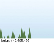 Пейзаж абстракция. Стоковая иллюстрация, иллюстратор Пудова Татьяна / Фотобанк Лори
