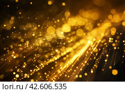 Optical fiber data transmission. Стоковое AI-изображение, AI-художник Данил Руденко / Фотобанк Лори