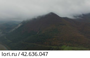 Basque misty mountainscape. Стоковое видео, видеограф Данил Руденко / Фотобанк Лори