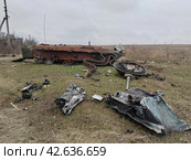 БМП уничтожена (2024 год). Редакционное фото, фотограф Андрей Александрович Малышев / Фотобанк Лори