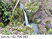 Водопад на ручье Коваленко, Адыгея. Стоковое фото, фотограф Оглоблин Андрей Николаевич / Фотобанк Лори