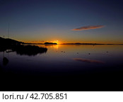 Sunrise at Lake Titicaca in Andes, Peru and Bolivia (2011 год). Стоковое фото, фотограф Сергей Стрелков / Фотобанк Лори