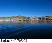 The marina in Puno on Lake Titicaca in Andes, Peru (2011 год). Стоковое фото, фотограф Сергей Стрелков / Фотобанк Лори