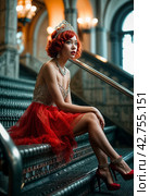 Cinderella of our time. Generative AI. Стоковое AI-изображение, AI-художник Андрей Аркуша / Фотобанк Лори