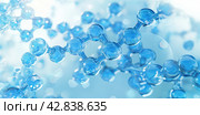 Hyaluronic Acid Molecules in Hydration Concept. Стоковое AI-изображение, AI-художник Ярославский Максим / Фотобанк Лори