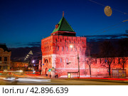 Дмитриевская башня Нижегородского кремля. Dmitrievskaya Tower of the Nizhny Novgorod Kremlin. Стоковое фото, фотограф Igor Lijashkov / Фотобанк Лори