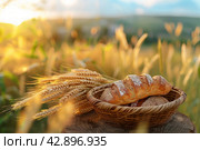 Shavuot, Pentecost is a holiday in Judaism. Стоковое AI-изображение, AI-художник Ирина Ручушкина / Фотобанк Лори