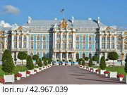 Екатерининский дворец в Царском Селе. Санкт-Петербург (2016 год). Редакционное фото, фотограф Александр Алексеев / Фотобанк Лори