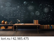Scientific Physics mockup background. Generate Ai. Стоковое AI-изображение, AI-художник Иван Рябоконь / Фотобанк Лори