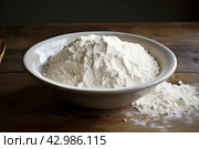 Fine Plate flour. Generate Ai. Стоковое AI-изображение, AI-художник Иван Рябоконь / Фотобанк Лори