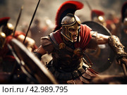 Ancient rome army. Generate Ai. Стоковое AI-изображение, AI-художник Иван Рябоконь / Фотобанк Лори