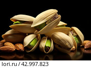 Lucrative Pistachio nuts market. Generate Ai. Стоковое AI-изображение, AI-художник Иван Рябоконь / Фотобанк Лори