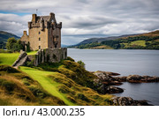 Scot scottish castle. Generate Ai. Стоковое AI-изображение, AI-художник Иван Рябоконь / Фотобанк Лори