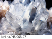 Multifaceted Quartz crystal. Generate Ai. Стоковое AI-изображение, AI-художник Иван Рябоконь / Фотобанк Лори