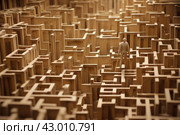 Desperate Lost man in wooden tangled maze. Generate ai. Стоковое AI-изображение, AI-художник Иван Рябоконь / Фотобанк Лори