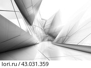 Geometric Abstract modern urban architecture. Generate ai. Стоковое AI-изображение, AI-художник Иван Рябоконь / Фотобанк Лори