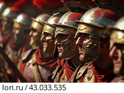 Innovative Ancient rome army. Generate Ai. Стоковое AI-изображение, AI-художник Иван Рябоконь / Фотобанк Лори