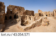 Anceint Berber fortifications of Ksar Beni Barka in Tataouine, Tunisia. Стоковое фото, фотограф Яков Филимонов / Фотобанк Лори