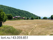 Football field on the black sea in Arkhipo-Osipovka (2018 год). Стоковое фото, фотограф Сергей Н / Фотобанк Лори