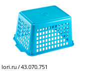Пластиковая корзина на белом фоне. Empty plastic basket isolated on white background. Стоковое фото, фотограф Татьяна Д / Фотобанк Лори