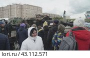 Tank m1a1 Abrams (2024 год). Редакционное видео, видеограф Потийко Сергей / Фотобанк Лори
