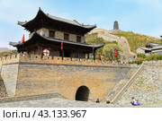 Yanmenguan, Great Wall of China. Datong, Shanxi Province. Великая Китайская Стена в провинции Шэньси, участок Янменгуань (2018 год). Стоковое фото, фотограф Римма Тельнова / Фотобанк Лори