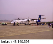Luang Prabang / Laos - 26 Feb 2012: The airplane of Lao Airlines in Luang Prabang, Laos. Редакционное фото, фотограф Сергей Стрелков / Фотобанк Лори