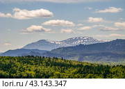 the highest peak of the Southern Urals, Mount Yamantau in the Republic of Bashkortostan. Стоковое фото, фотограф Акиньшин Владимир / Фотобанк Лори