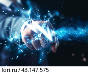 Electric Touch. Стоковое AI-изображение, AI-художник Кирилл Черезов / Фотобанк Лори