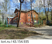 ГБОУ Школа № 1246, дошкольное отделение, корпус 273 Открытое шоссе, 26б. Район Метрогородок. Город Москва (2024 год). Редакционное фото, фотограф lana1501 / Фотобанк Лори