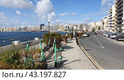 Набережная. Город Слима (Tas-Sliema). Остров Мальта (2023 год). Редакционное фото, фотограф lana1501 / Фотобанк Лори