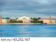 Sights of Saint Petersburg. Summer in Russia. Spit of Vasilyevsky Island (2016 год). Стоковое фото, фотограф Константин Лабунский / Фотобанк Лори